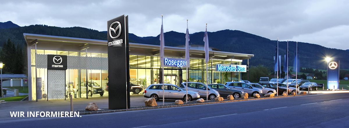 Neue Verkaufshalle Autohaus Rosegger